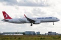 Airbus A321-231 operated by Turkish Airlines on landing