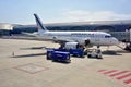 An Airbus A318 plane from Air France (AF) at CDG Royalty Free Stock Photo