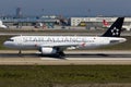 Airbus A320 Plane Star Alliance Royalty Free Stock Photo