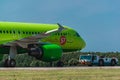 Airbus A 320 S7 Airlines at airport apron