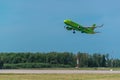 Airbus A 320 S7 Airlines take off from airport