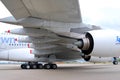 Airbus A380 tail and wings at MAKS-2013