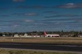 Airbus A340 from the turkish president just arrived at Berlin Airport Royalty Free Stock Photo