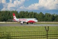 Airbus A321-231 VP-BRS of Red Wings airlines on the taxiway Royalty Free Stock Photo