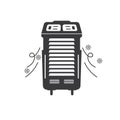 airconditioner standing icon vector element design template