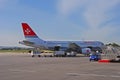 Aircraft of Air Malta loading unloading luggage at Malta International Airport, Gudja Royalty Free Stock Photo