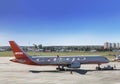 Aircraft airline `Aviastar-TU` on the airfield Vnukovo airport, Moscow