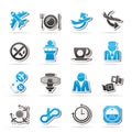 Aircraft, airport and Plane Icons