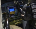 Aircraft attitude indicator display panel Royalty Free Stock Photo