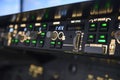 Aircraft autopilot vert speed controls panel display