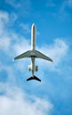 Aircraft on blue sky Royalty Free Stock Photo