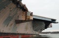 Aircraft Carrier Close-Up Royalty Free Stock Photo