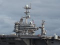 The aircraft carrier USS John C. Stennis docked at the Norfolk Naval Base Royalty Free Stock Photo