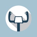 Aircraft Control Wheel Icon Royalty Free Stock Photo