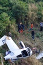 aircraft crash in mountain Royalty Free Stock Photo
