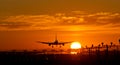 Aircraft dusk landing