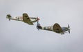 Retro air display - old aircraft Royalty Free Stock Photo