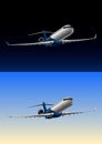 Aircraft flying in the sky