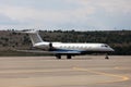 Aircraft Gulfstream G650 aircraft at the airport Royalty Free Stock Photo