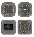 Aircraft instruments set #4