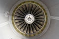 Aircraft jet engine detail Royalty Free Stock Photo