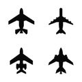 aircraft logo icon  vector illustration template design Royalty Free Stock Photo