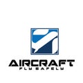 aircraft logo icon  vector illustration template design Royalty Free Stock Photo