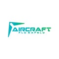 aircraft logo icon  vector illustration template design Royalty Free Stock Photo