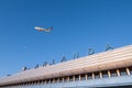 Aircraft over terminal Arlanda