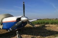 Aircraft parked in aerodrome