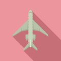 Aircraft repair body icon, flat style