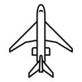 Aircraft repair body icon, outline style