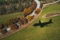 Aircraft shadow through the plane window Royalty Free Stock Photo