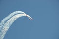 Aircraft show aerobatics air show Royalty Free Stock Photo