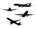 Aircraft silhouettes, Airplane silhouettes