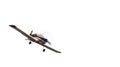 The aircraft - small airplane white background Royalty Free Stock Photo