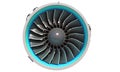 Aircraft Turbofan Engine 3D rendering