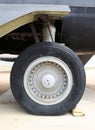 Aircraft wheel Royalty Free Stock Photo