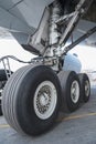 Aircraft wheel Royalty Free Stock Photo