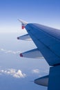 Aircraft wing Royalty Free Stock Photo