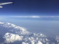 Aircraft Wing above Clouds