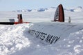 Aircraft wreckage in Antarctica