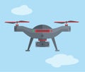 Aircrafts drones set Royalty Free Stock Photo