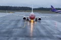 Aircrafts at Oslo Gardermoen International Airport Royalty Free Stock Photo