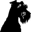 airedaleterrier Black Silhouette Generative Ai Royalty Free Stock Photo