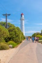 AIREYS INLET, AUSTRALIA, JANUARY 2, 2020: Split point lighthouse in Australia Royalty Free Stock Photo