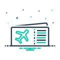 Mix icon for Airfare, coupon and pass