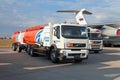 Airfield tanker with the tank-trailer