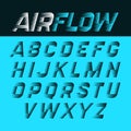Airflow alphabet Royalty Free Stock Photo