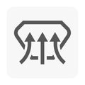 Airflow Vector Icon Royalty Free Stock Photo